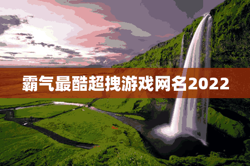 霸气最酷超拽游戏网名2022(霸气最酷超拽游戏网名2022男)